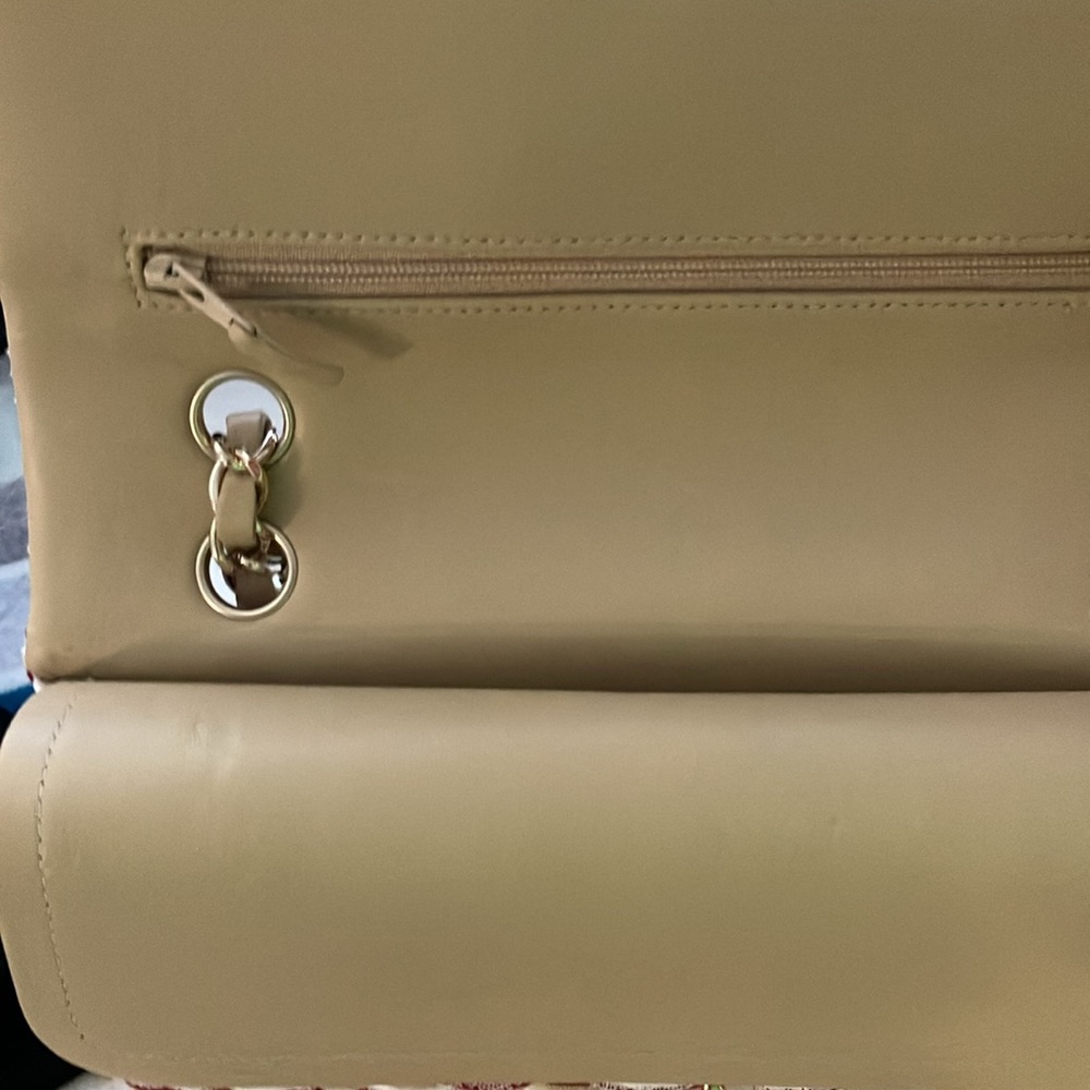 Chanel Classic Beige & red Striped Double Flap Bag 2014 - Picture 13 of 17